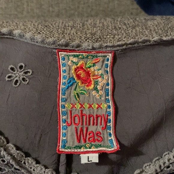 JOHNNY  WAS RIDDEN EMBROIDERED BOHO BLOUSE. - Picture 6 of 6